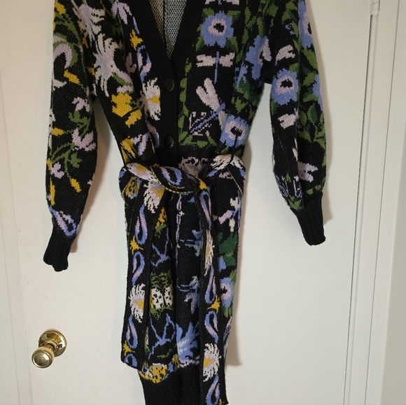 Farm Rio Winter Garden Belt Cardigan - Picture 6 of 7